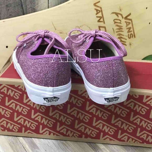 NWT VANS Authentic Lurex Glitter Pink W AUTHENTIC - Picture 3 of 8